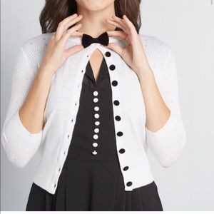 Collectif Vintage inspired pointelle cardigan